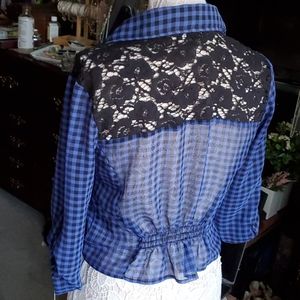 NWT, Pretty Semi-Sheer Blouse